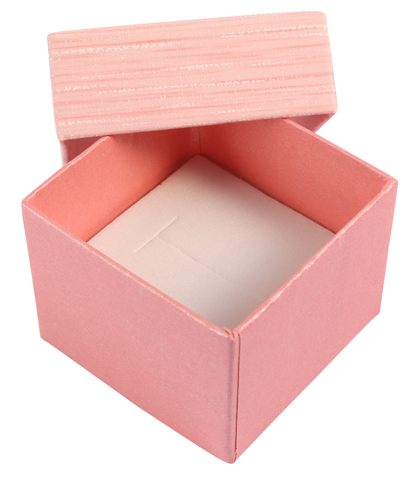 Papp Schmuckboxen, rosa, VE24, 5 x 5 cm