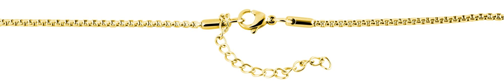 Akzent Veneziakette, Edelstahl, goldfarben, 50 cm