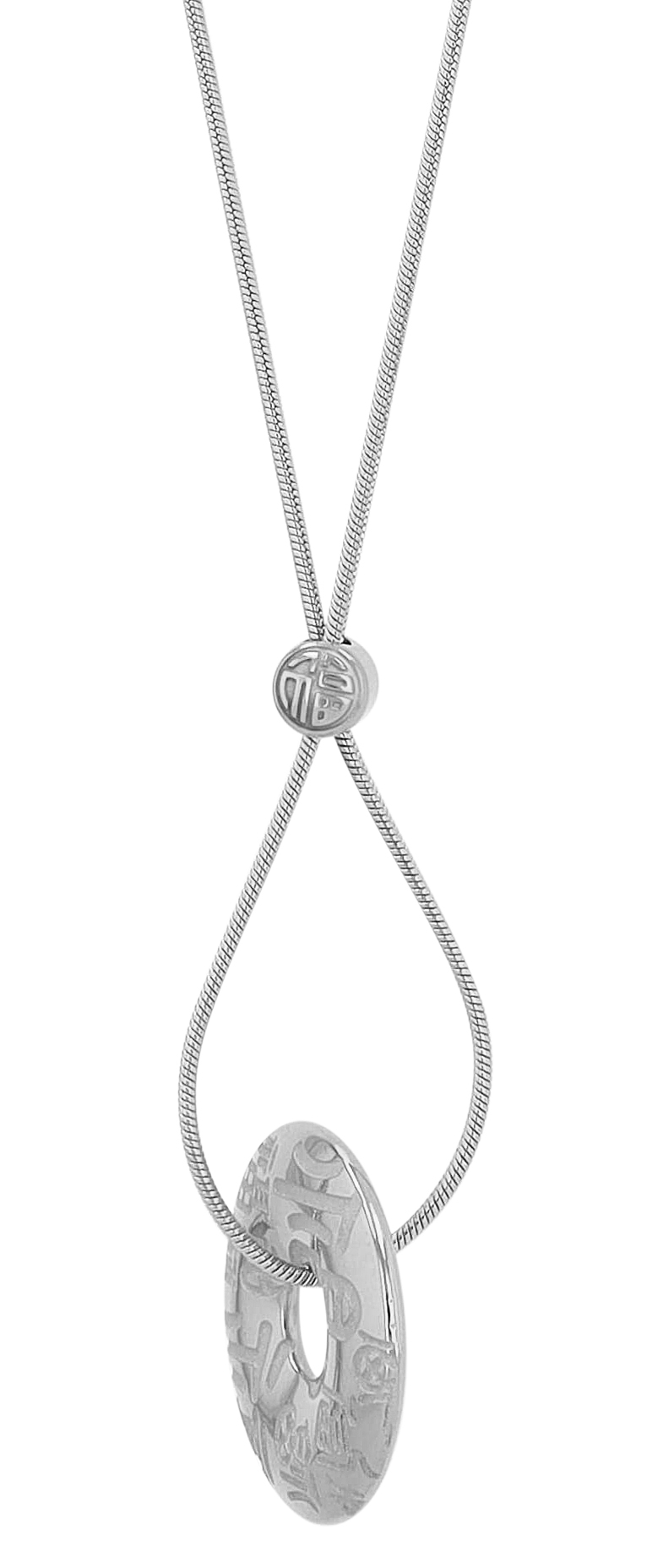 "Chun" Edelstahlkette mit Anhänger, 38 +5cm