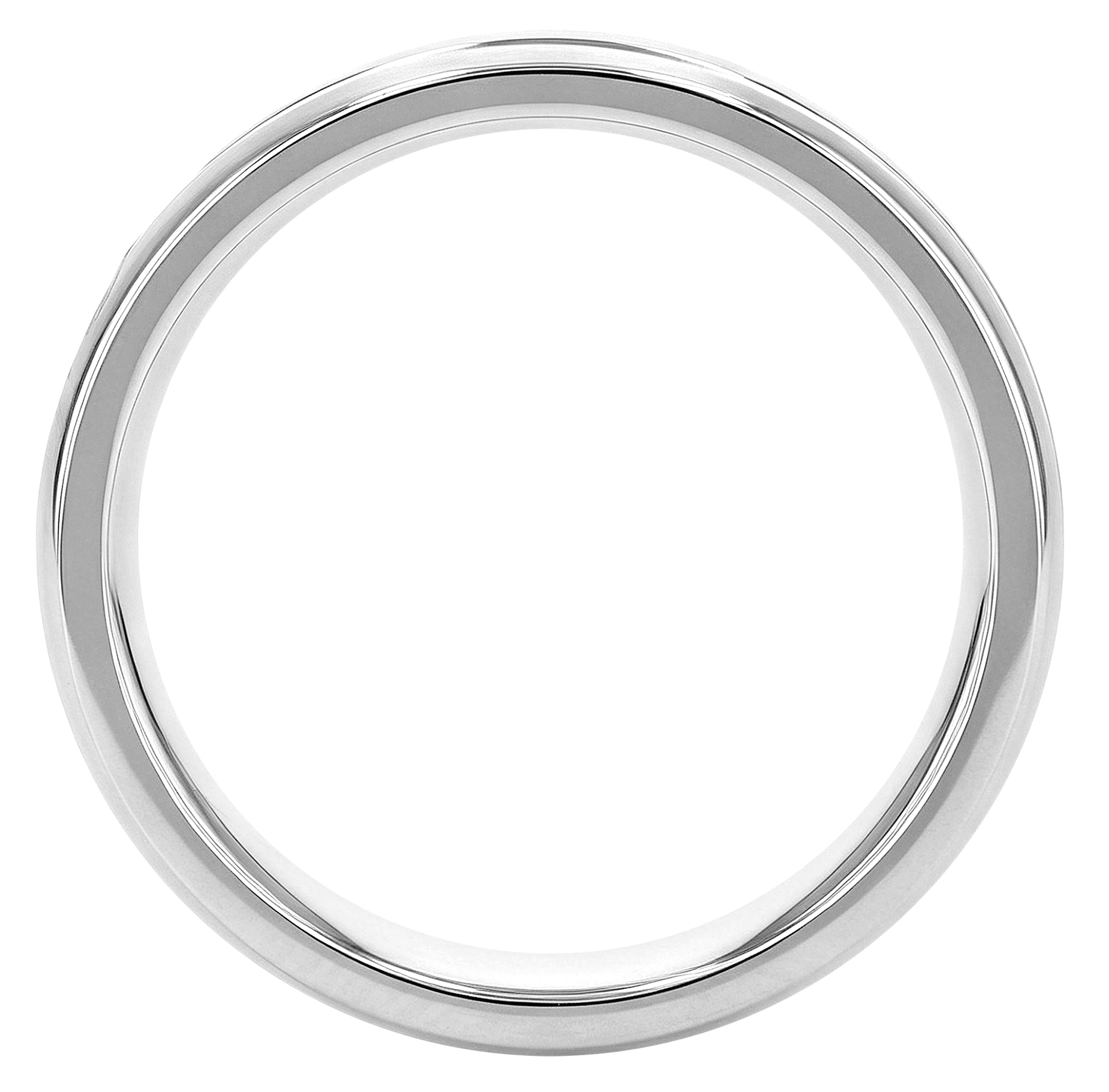 "FürImmer" Akzent Damen-Partnerring Gr 54, Edelstahl, Similibesatz, silberfarben