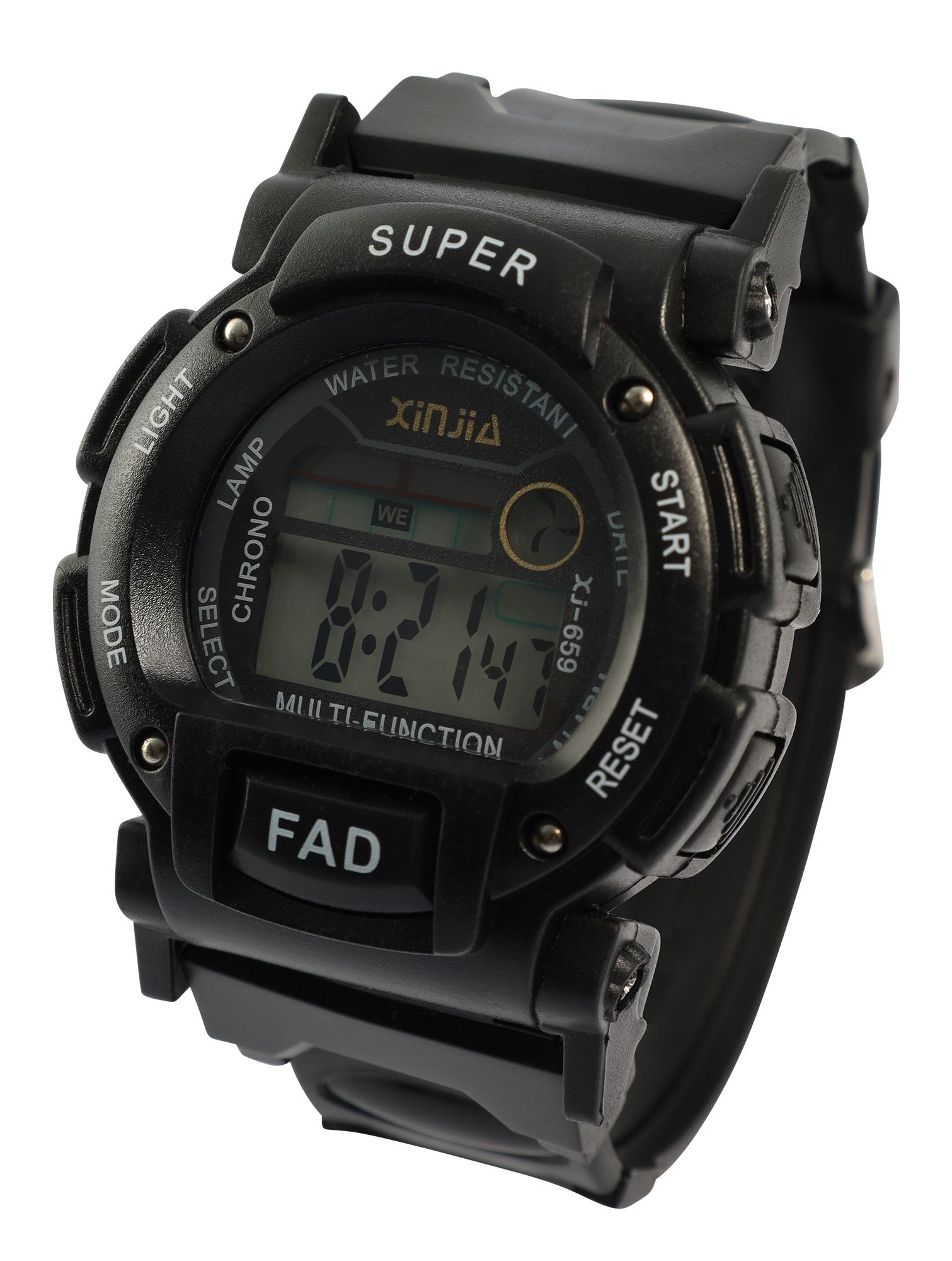 Xinjia Herrenuhr mit TPU-Band, schwarz