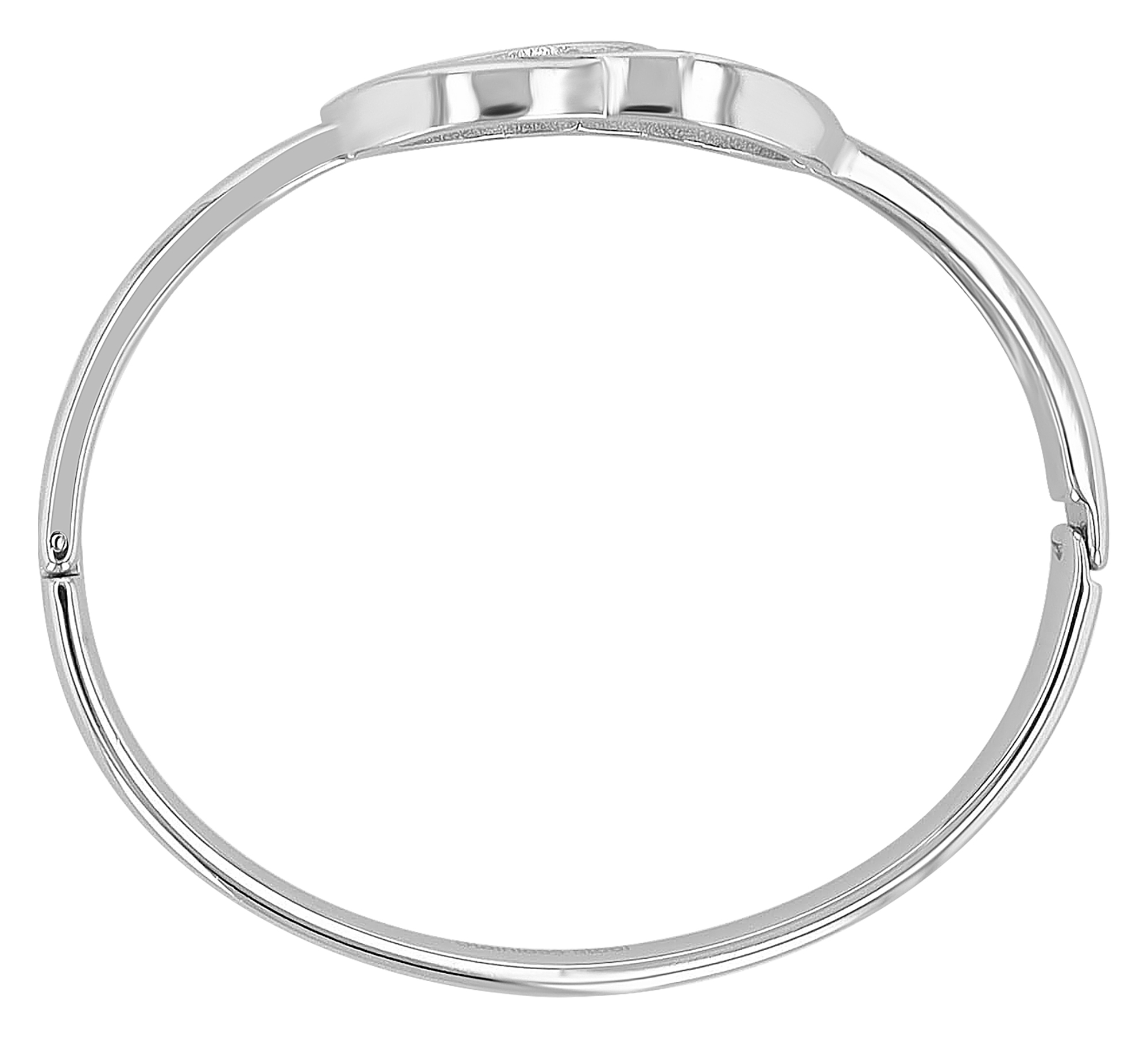 "Cindy" Edelstahl Spangenarmband/ Armreif, silberfarben