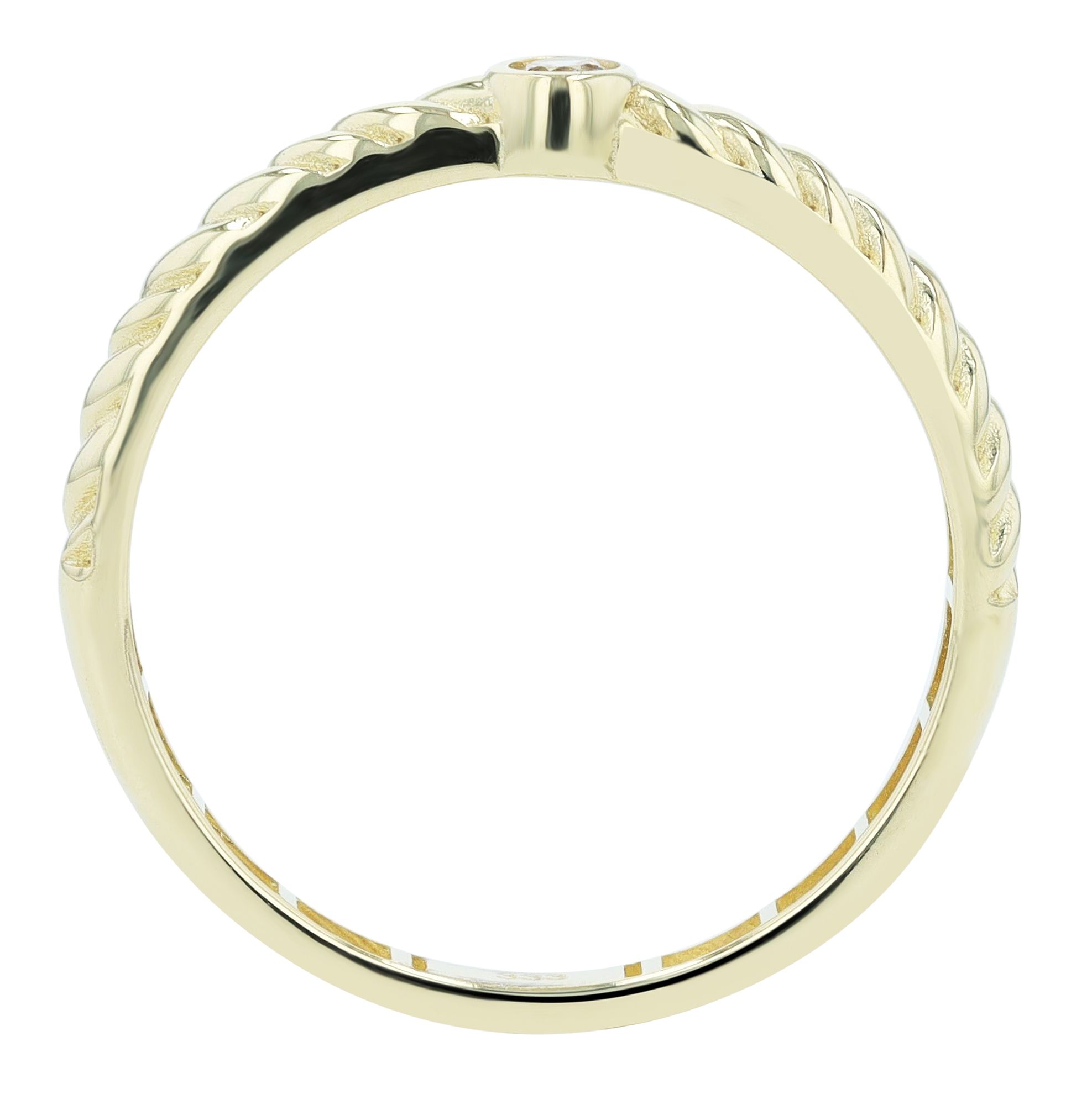 333/- Gold Ring "Maila" mit Zikonia Besatz, 8 Karat, Goldfarbig
