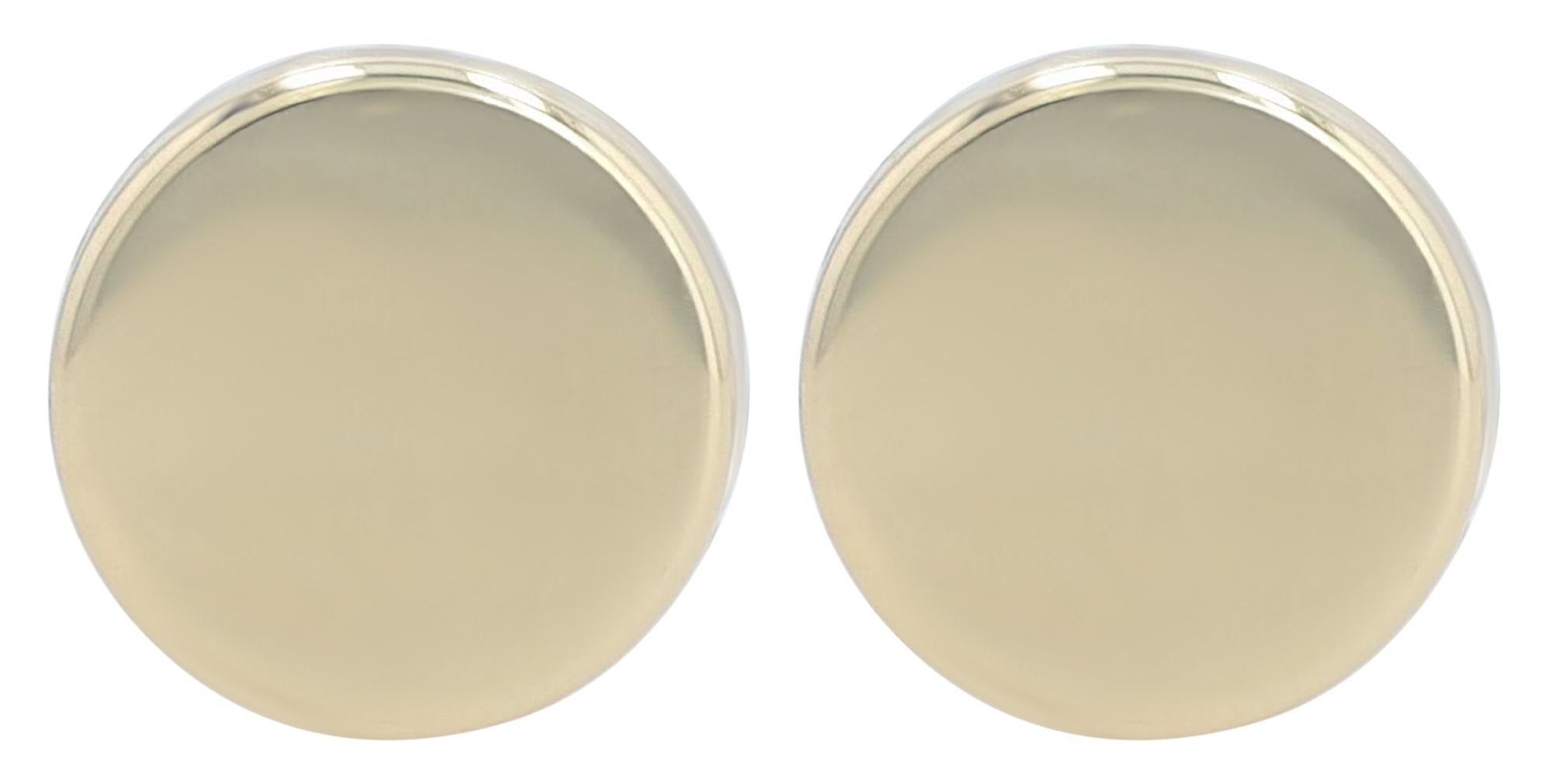 333/- Echt Gold "Liso" Ohrstecker - Plättchen Ø 6 mm, Gelbgold, 8 Karat
