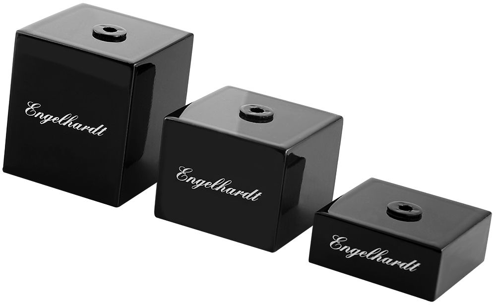 Engelhardt Fuß für Uhrenspange, 3er-Set, schwarz