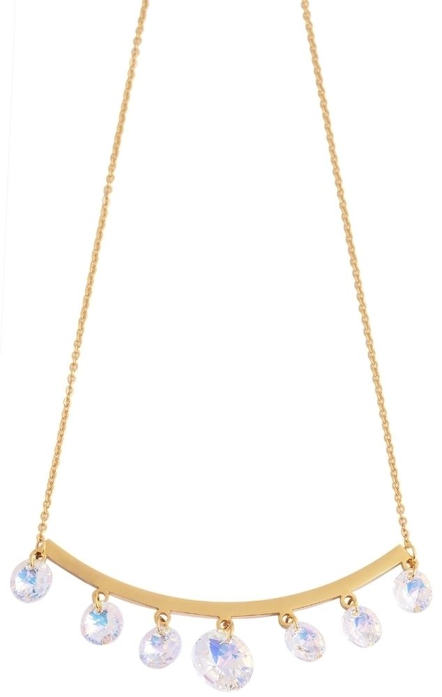 Akzent Edelstahl Damen Ankerkette, Länge: 43 cm / Stärke: 1 mm, goldfarbig