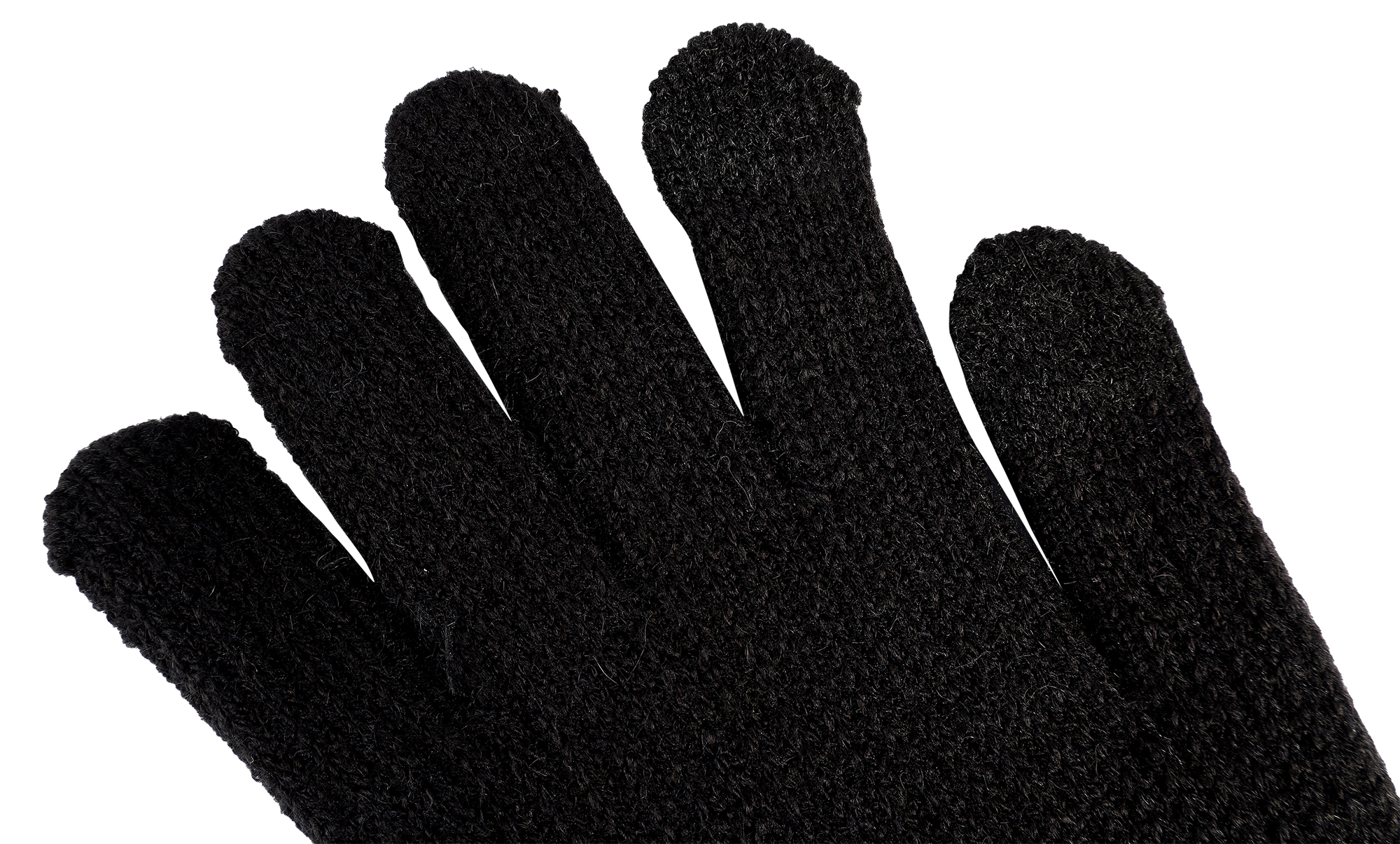Damen-Handschuhe, Gr S, schwarz, Touch-Finger, 100% Polyester, VE-4
