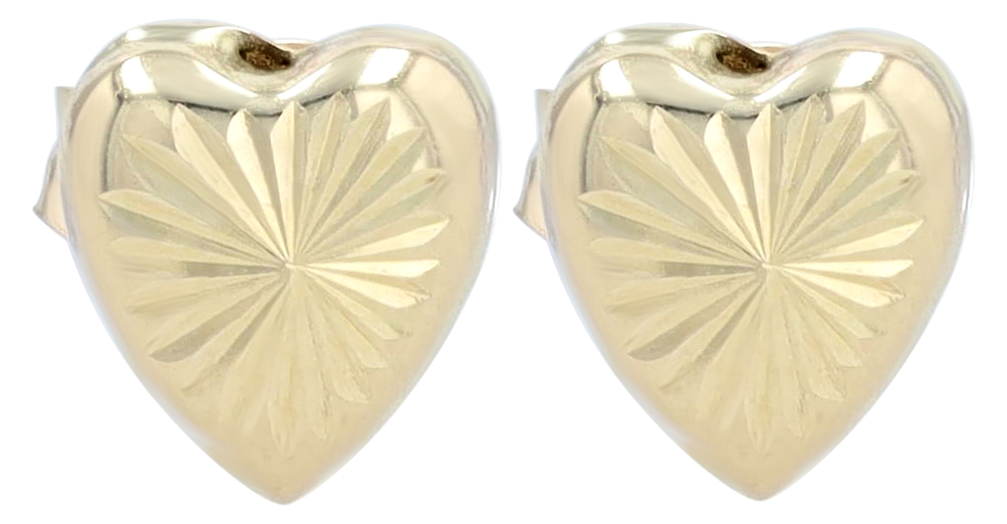 333/- Echt Gold "Vania" (Kinder) Ohrstecker - Herz, Gelbgold, 8 Karat