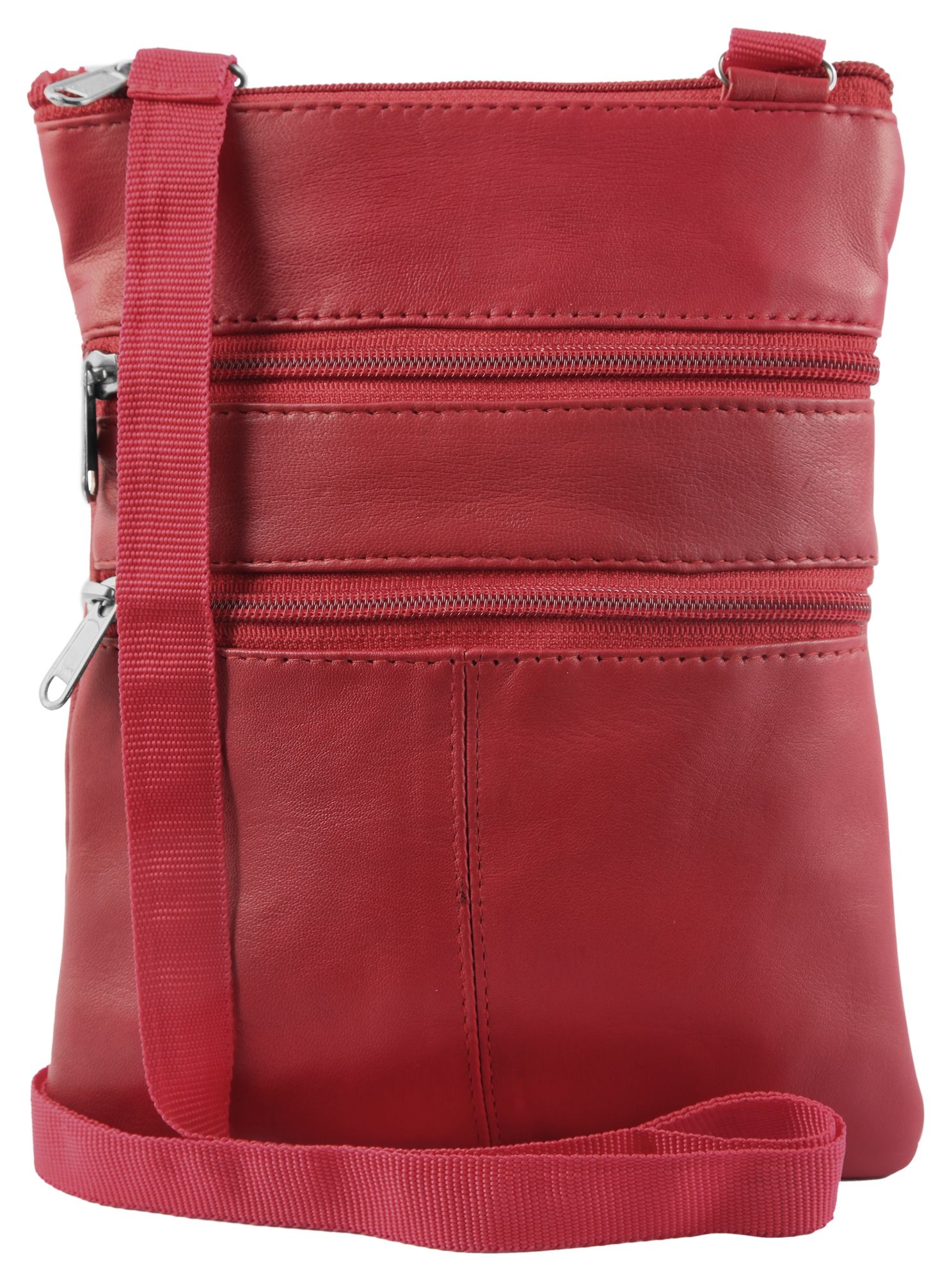 Steinmeister Echtledertasche, rot