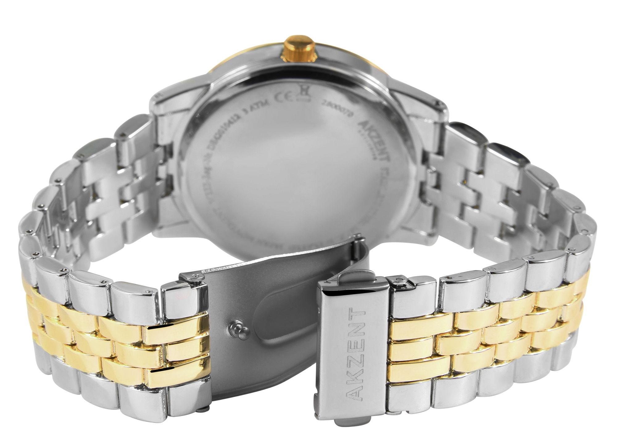 Akzent Exclusive Herrenarmbanduhr mit Metallband
