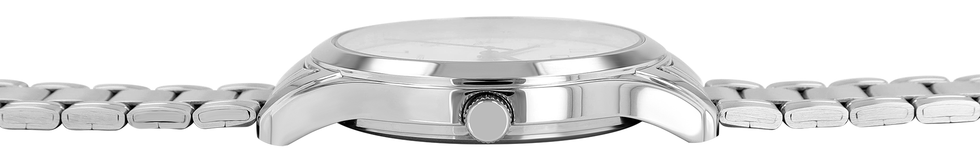 Q&Q Herrenuhr mit Edelstahlband, 3 BAR, silberfarben