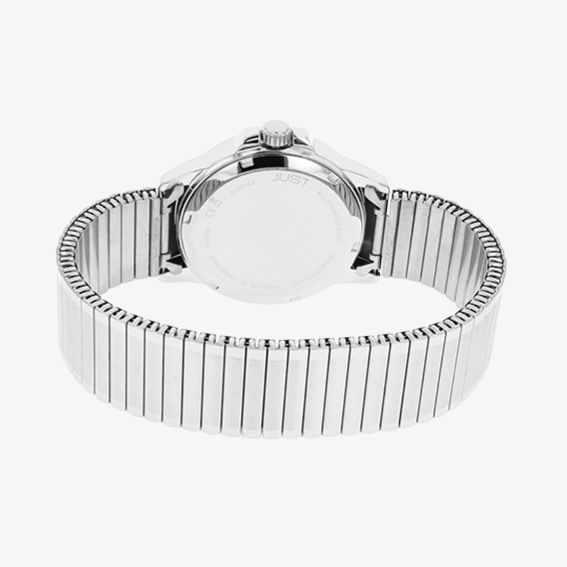JUST "Majivi" Herren Edelstahuhr mit Edelstahlzugband, 10 ATM, blaues ZB