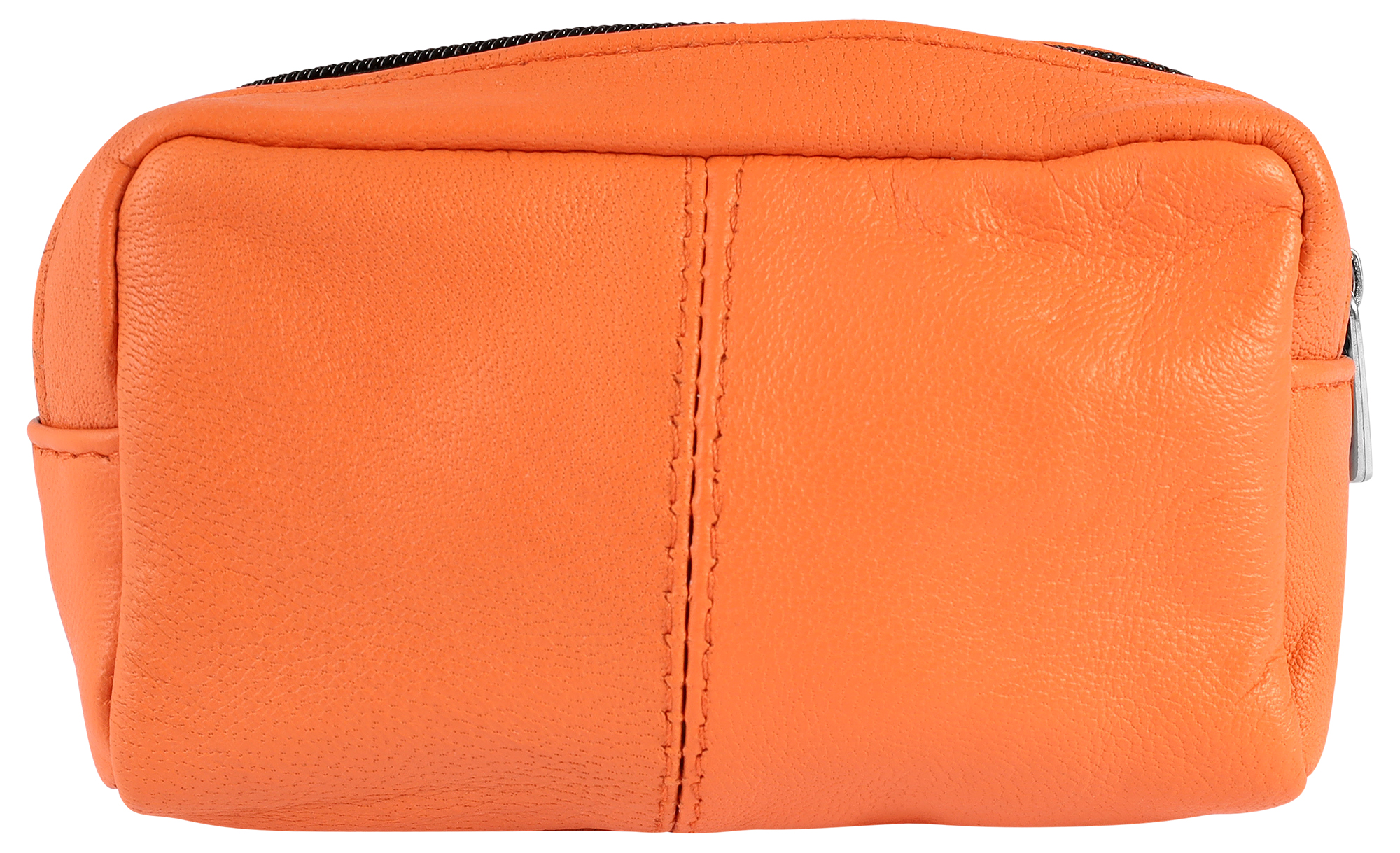 Excellanc Echtleder Schlüsseletui / Schlüsselbeutel, orange