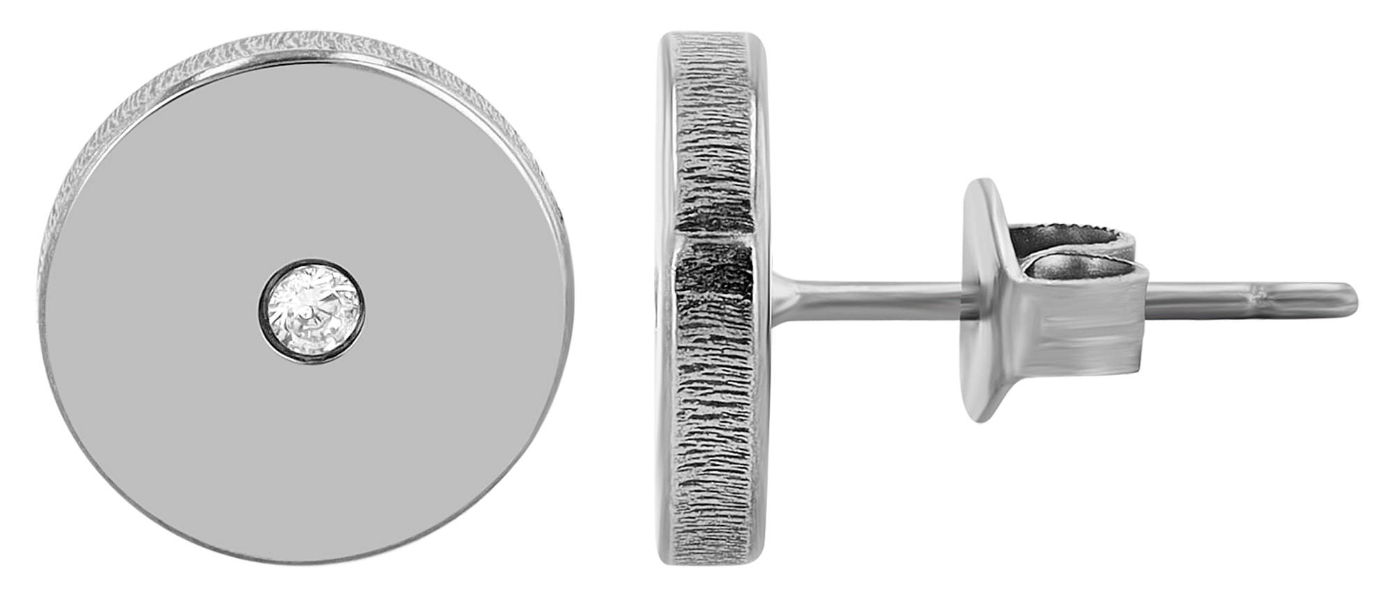 "Amira", Titan Ohrstecker, Rund, Simili, Titan