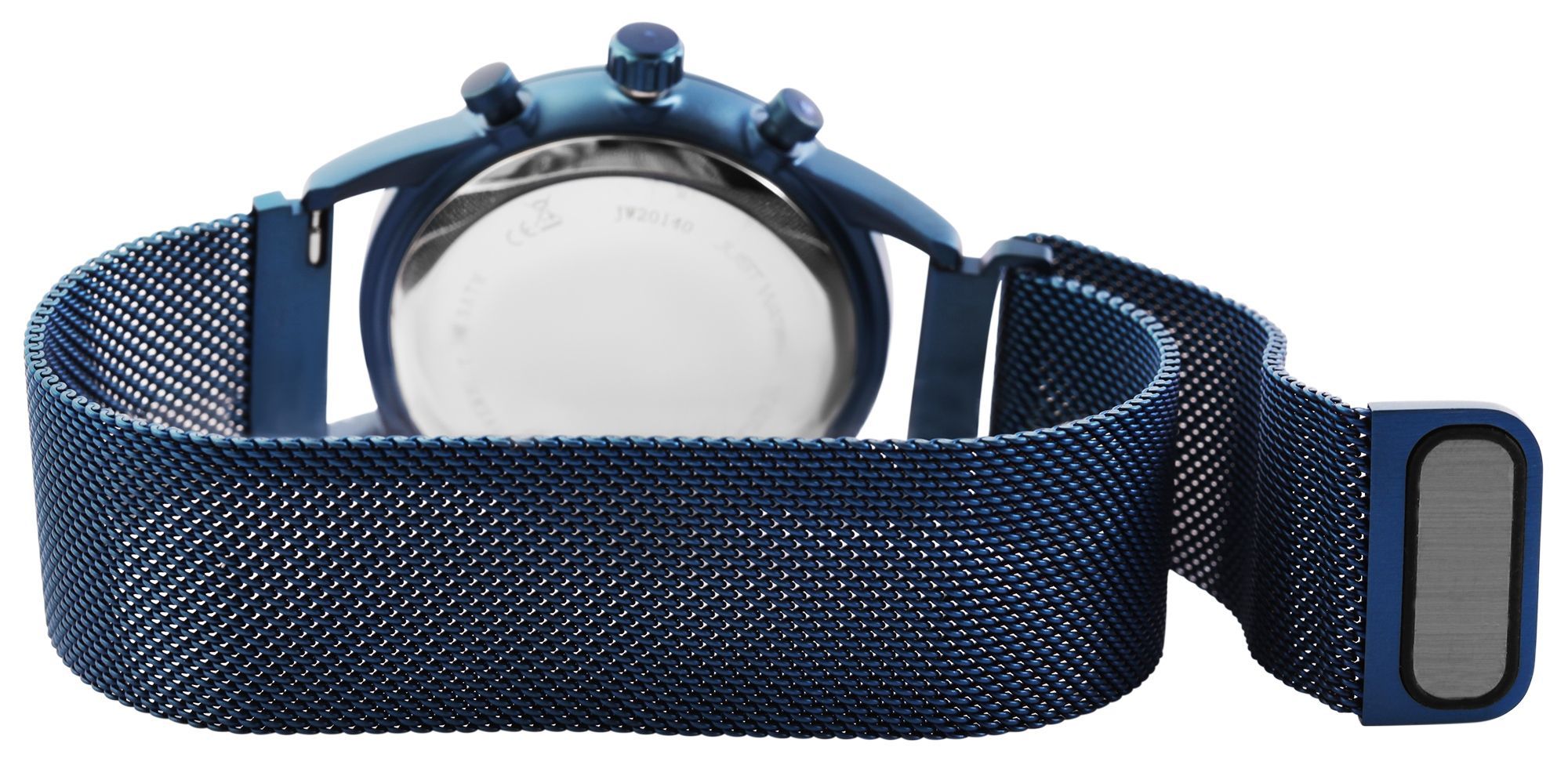 Just Watch Herrenuhr, Milanesearmband, blau