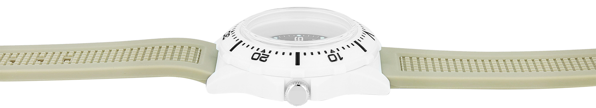 Q&Q Herrenuhr mit Silikonarmband, Ø 42 mm