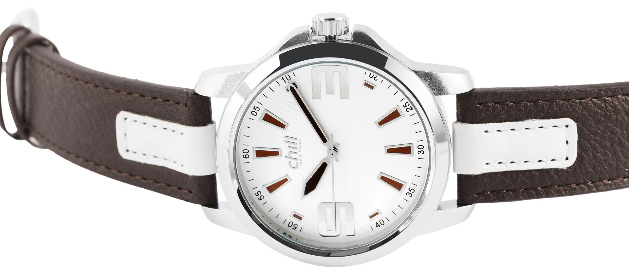 Chill Herrenuhr mit Band aus Lederimitat, UVP 39,90 €