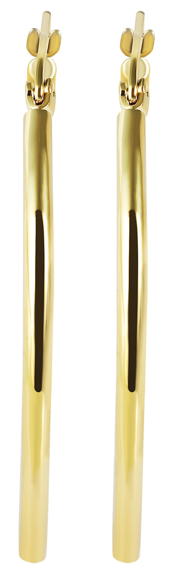 "Edina", Akzent Edelstahl Creolen Ø 40 mm, goldfarben