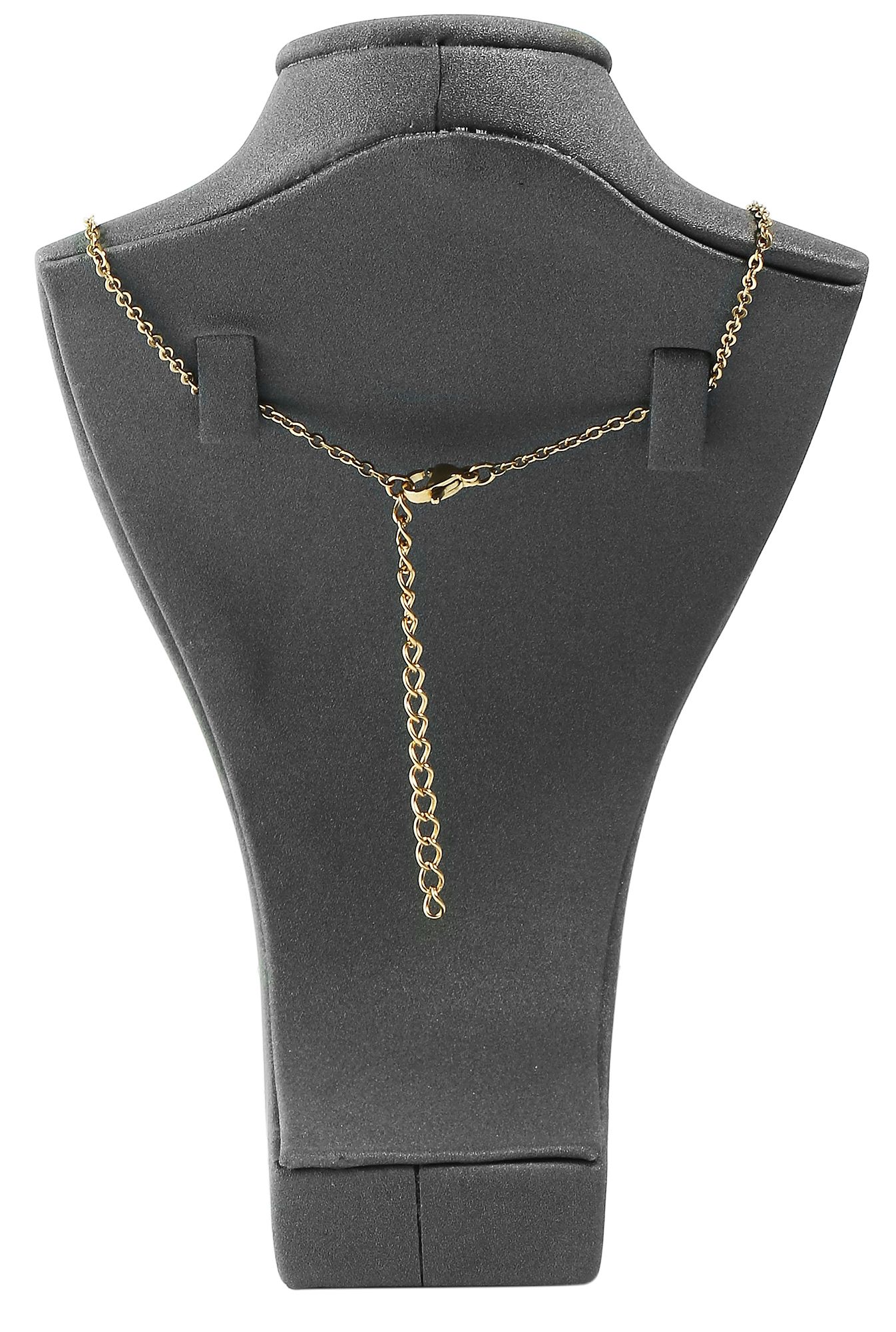 Büste (Dekoserie Soft), PU-bezogen, 14,5 cm, grau