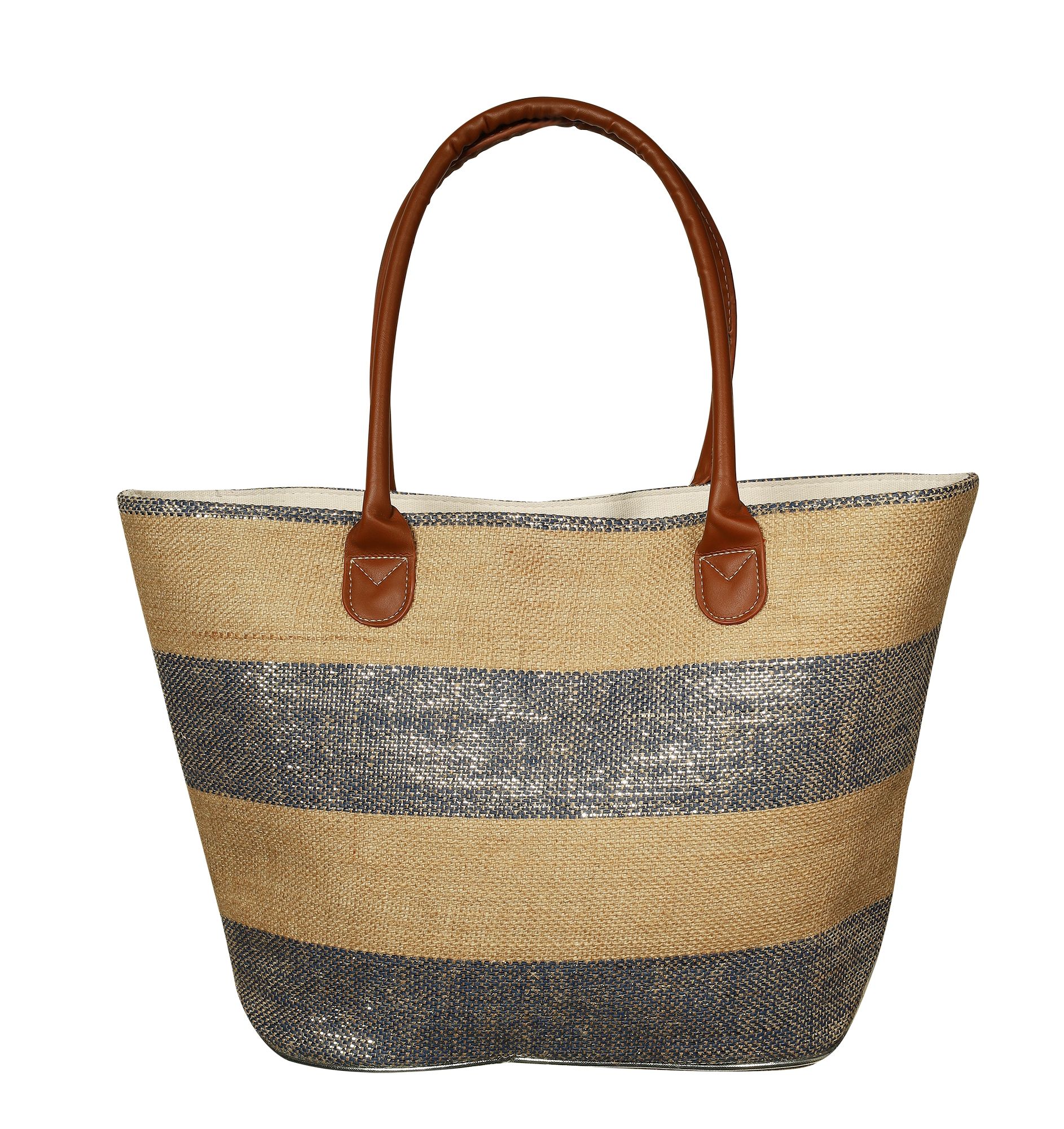 Damentasche/Strandtasche aus Stroh, 53 x 33 x 14,5 cm