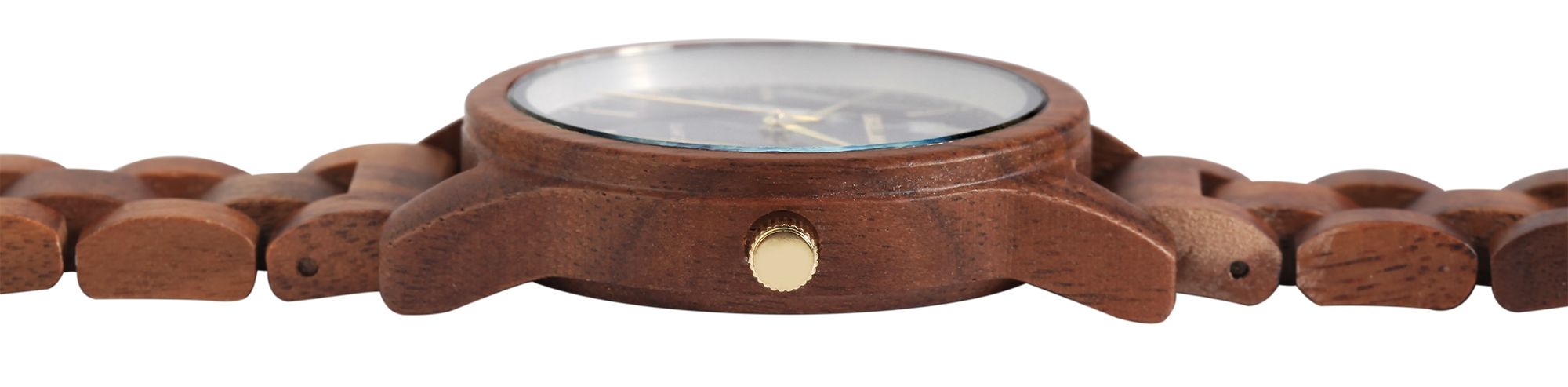 Excellanc Unisexarmbanduhr aus Walnussholz