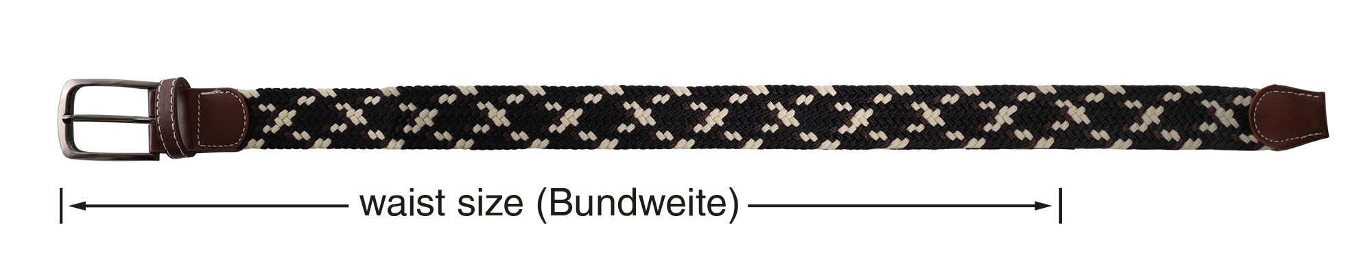 Flechtgürtel aus Textil, Gr 120cm (L)