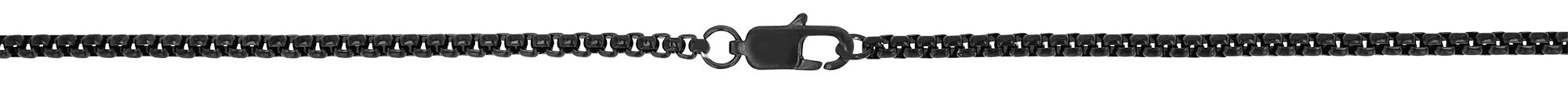 Akzent Halskette mit Onyx Anhänger, schwarz, 61 cm