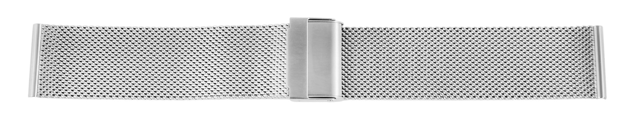 Edelstahl-Milanesearmband, silberfarben, 20 mm