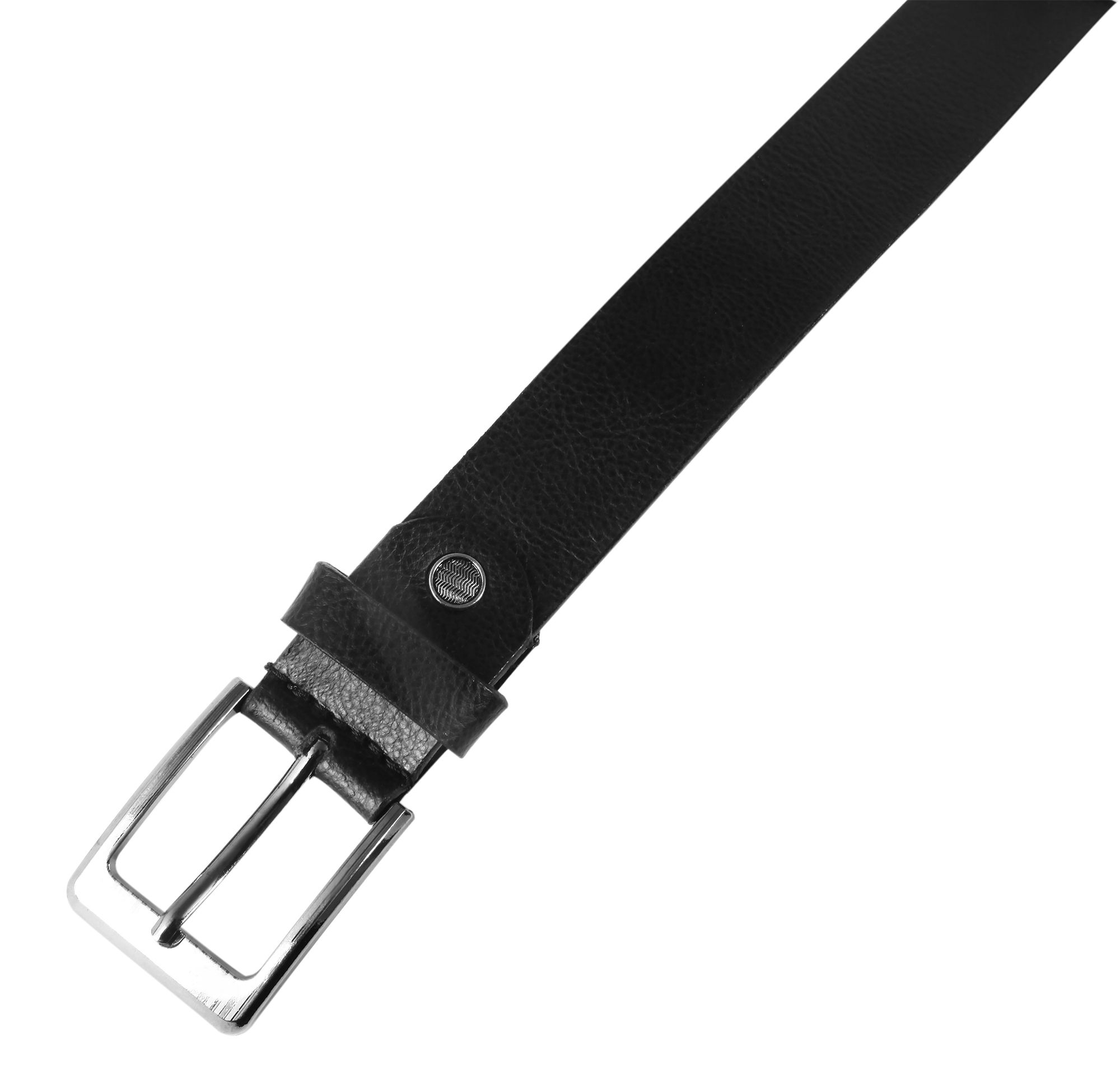 Leonardo Verrelli Echtleder Gürtel, kürzbar, schwarz, 100 cm