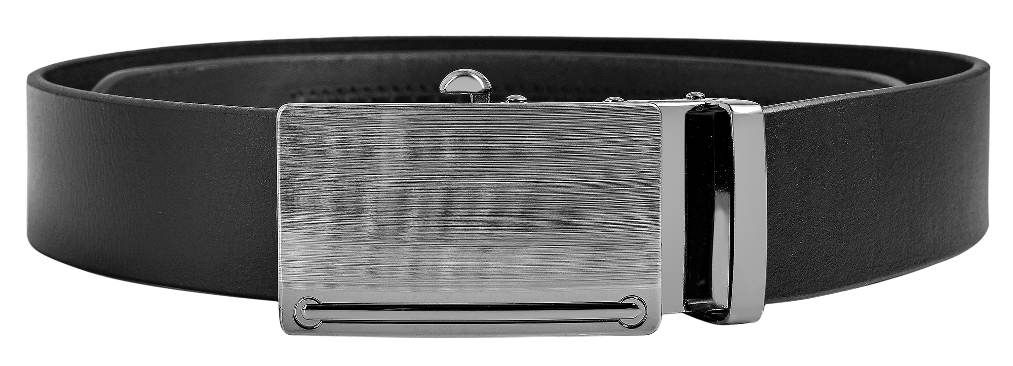 Leonardo Verrelli Echtleder Automatik-Gürtel, max. 90 cm/ 35 mm, schwarz - kürzbar