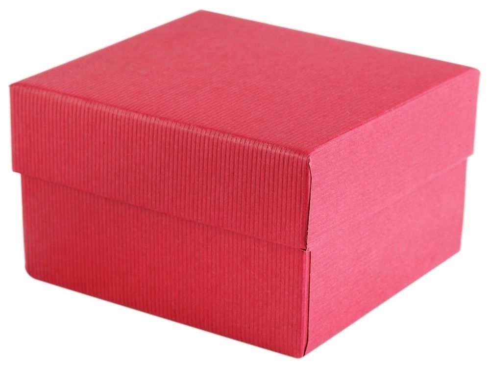 Uhrenbox, Pappe, rot, VE12 (8 cm x 8,5 cm x 5,5 cm)