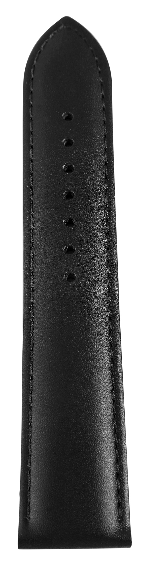 Uhrenarmband aus Echt Leder ín schwarz, 22 mm