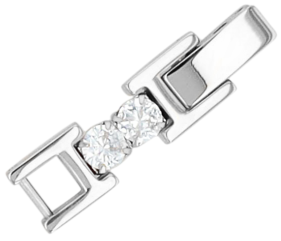 "Detta" Tennis-Armband Zirkonia, 16,5 + 2,5 cm, silberfarben
