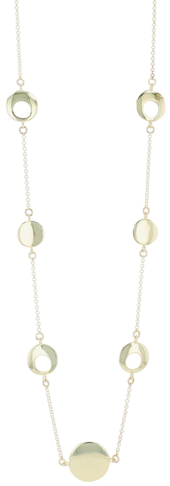 333/- Gold "Finola" Kette mit Elementen, 8 Karat, Gelbgold