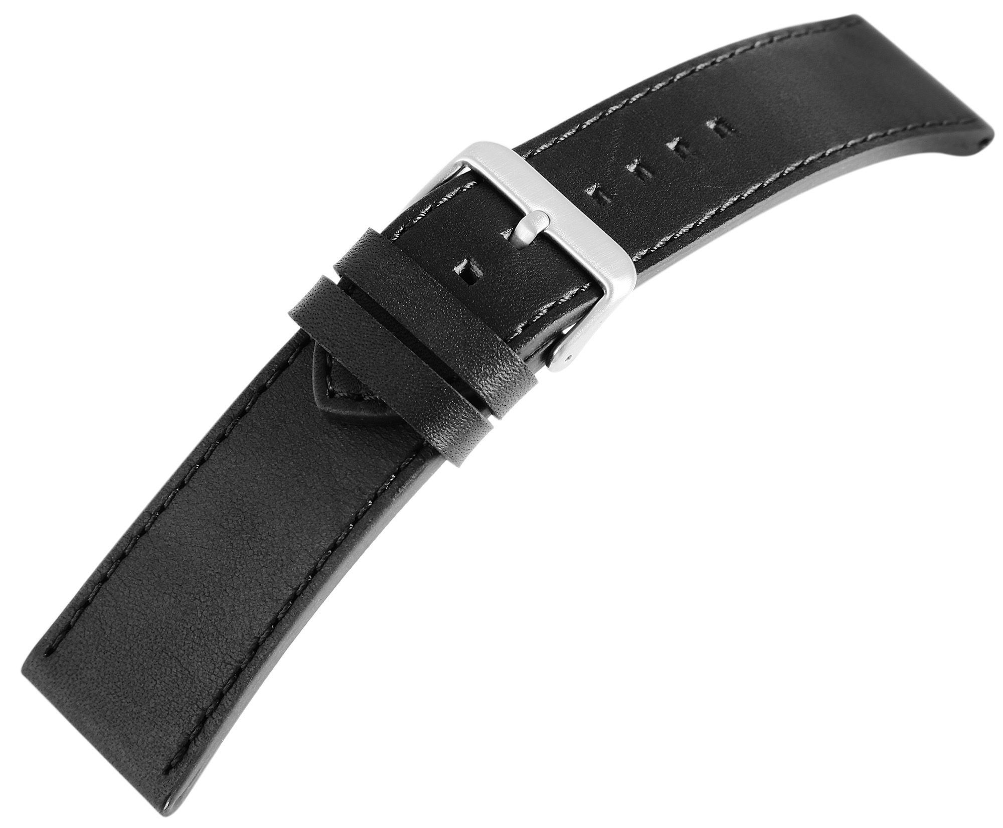Echt Lederband, 28 mm, schwarz
