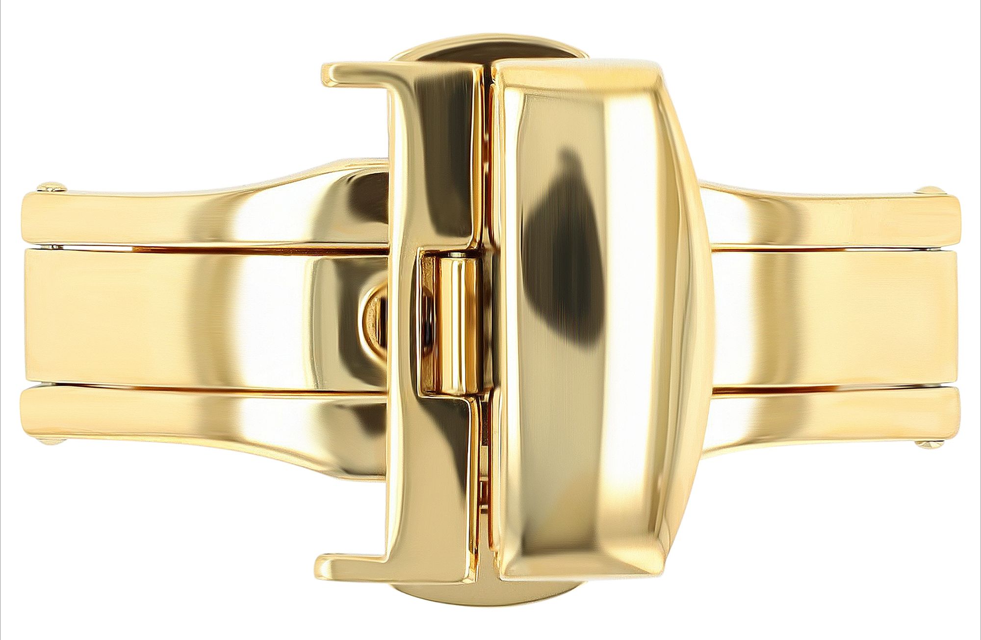 Butterflyschließe, Edelstahl, Schließenanstoß: 20 mm, goldfarben