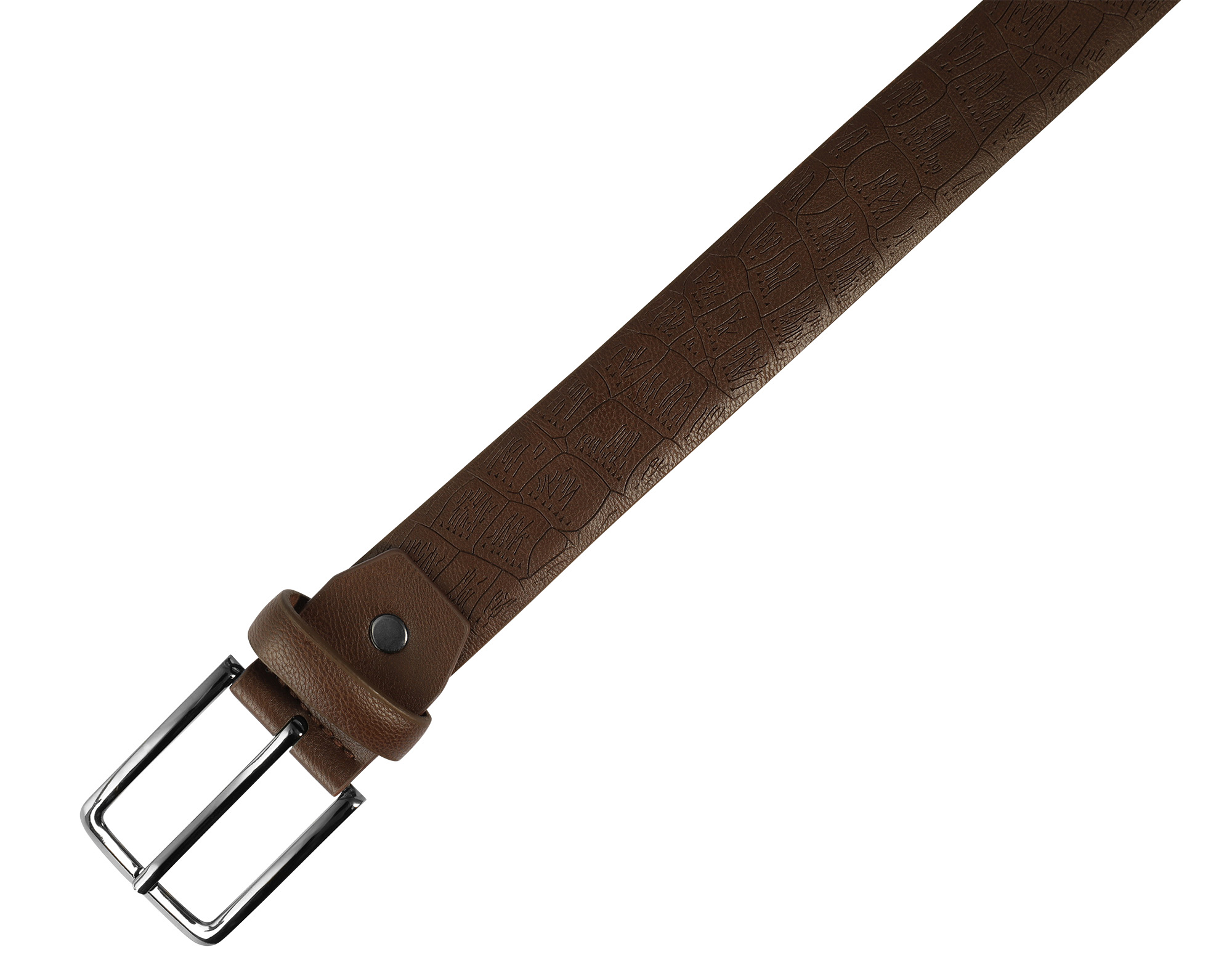 Gürtel aus Lederimitat, VE12, 1x Gr. 90 cm, 2x Gr. 100 cm, 3x 110 cm, 3x 120 cm, 3x 130 cm, braun