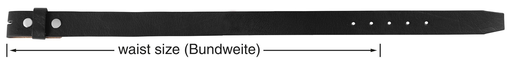 Leonardo Verrelli Echtleder Gürtel für Wechselschnallen, dunkelgrau, 100 cm