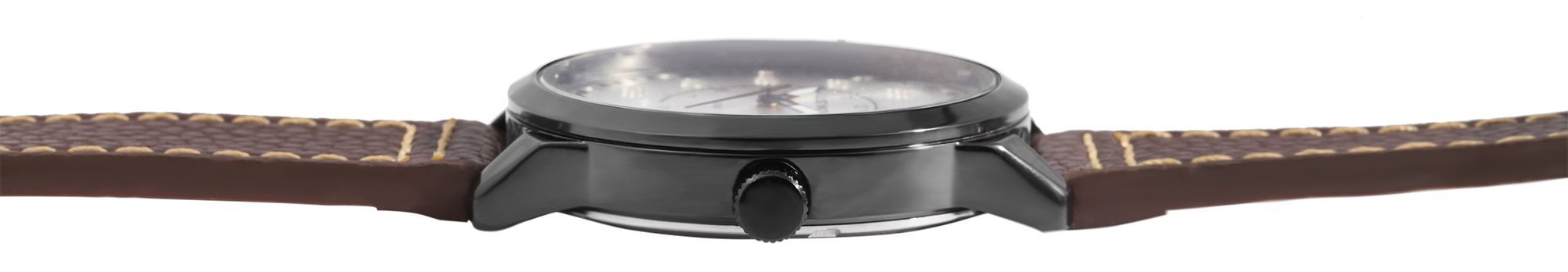 JUST WATCH "Benedict" Herrenuhr mit Echtlederband, Braun
