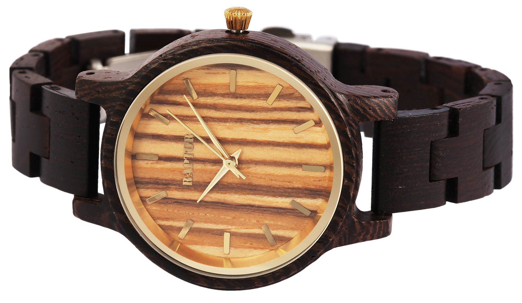 Raptor Damenarmbanduhr "Embra" aus Wengeholz