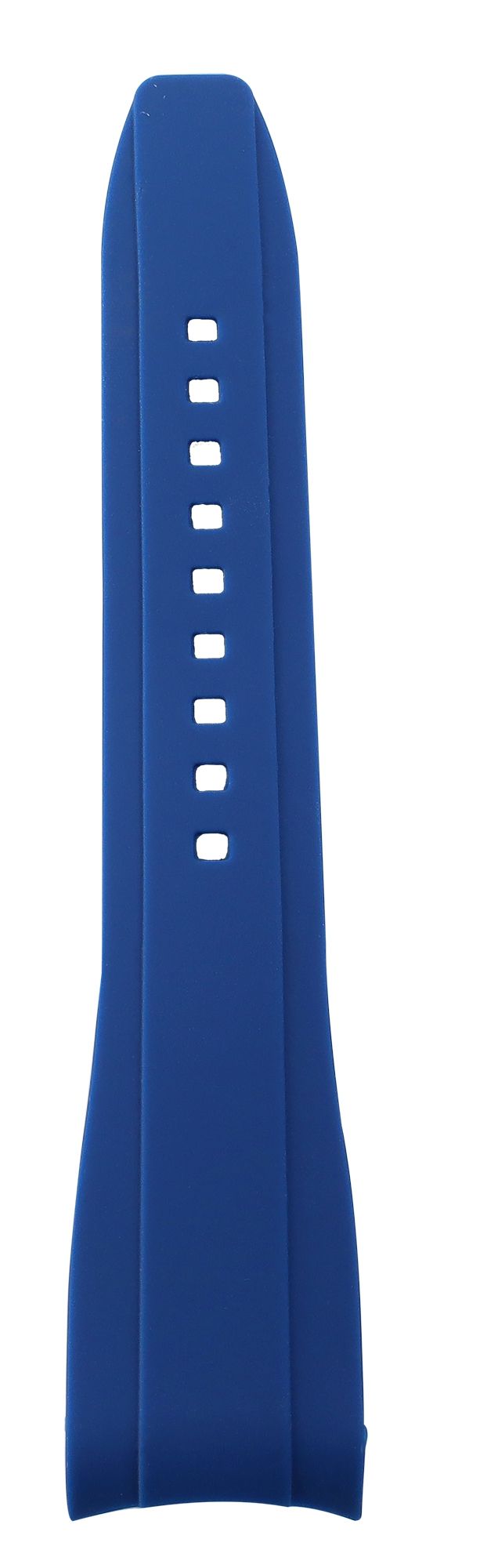 Silikon Uhrenarmband, Dornschließe, blau, 22 mm