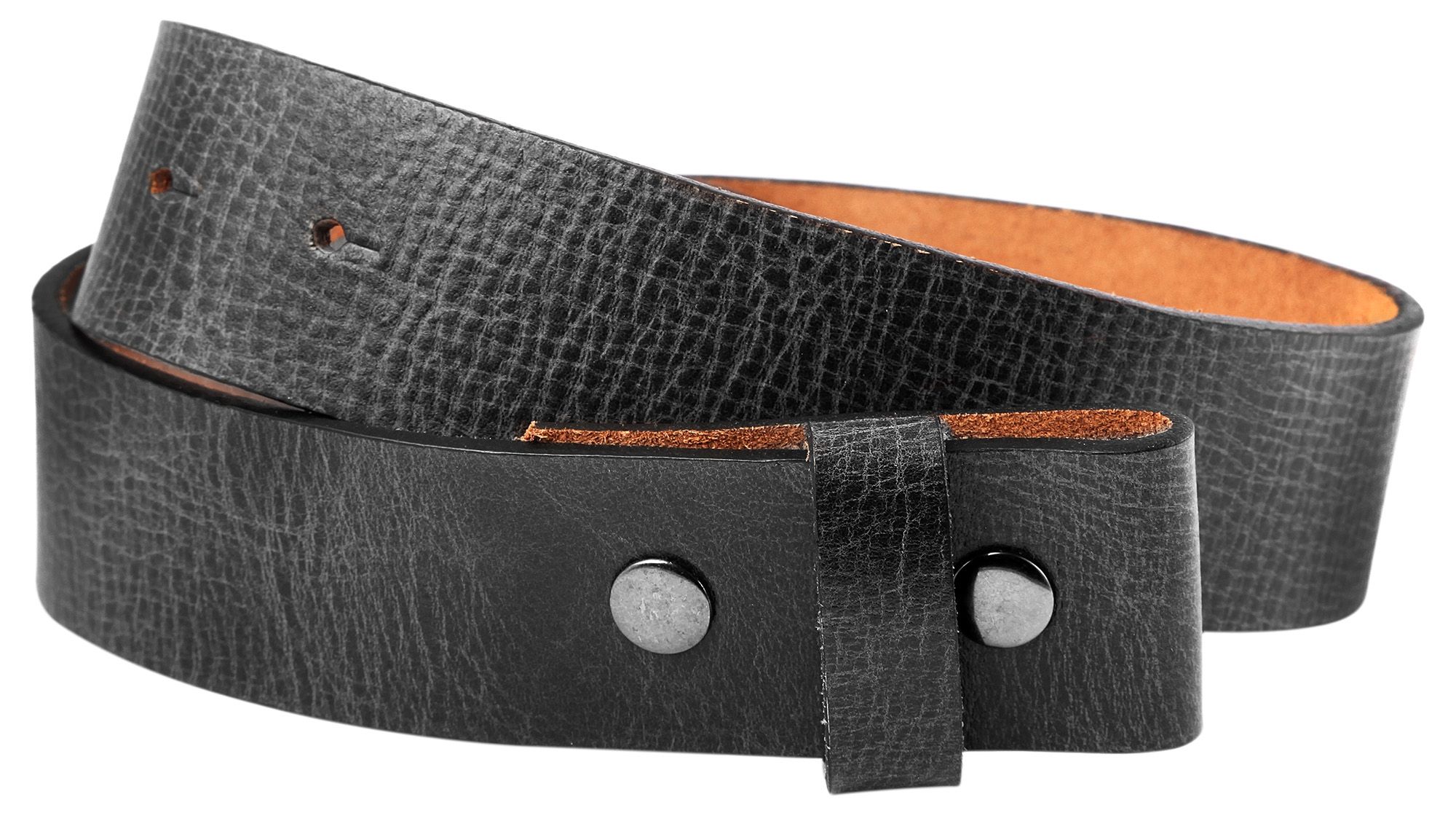 Leonardo Verrelli Echt Leder Gürtel, dunkel braun, Länge 95 cm