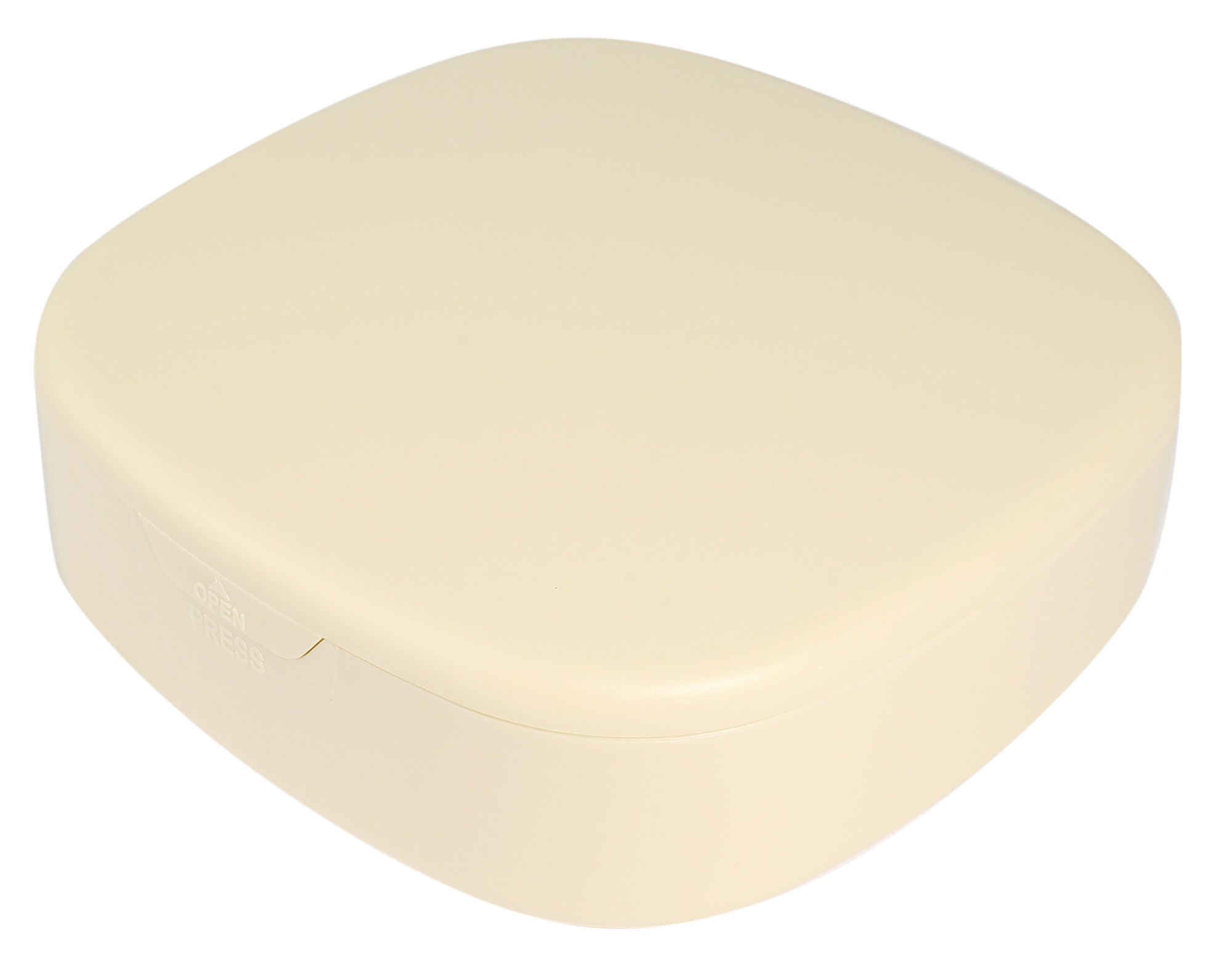 kleine Schmuckbox (Schmuck Travel Box) mit Spiegel 10 x 10 cm, beige