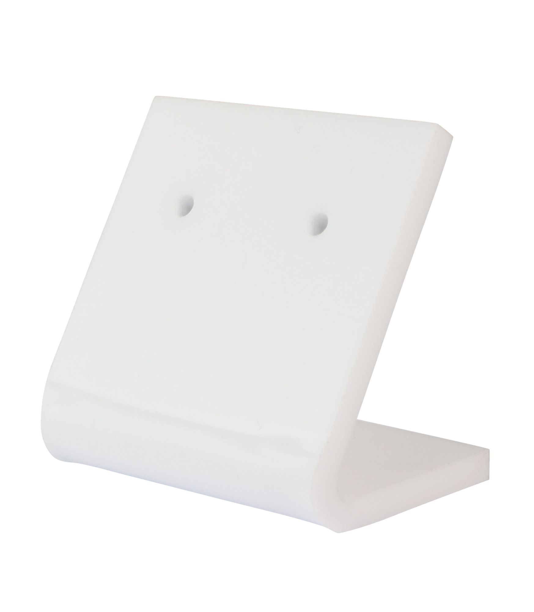Acryl Aufsteller für ein Paar Ohrstecker, 3 x 3 x 2 cm, weiß