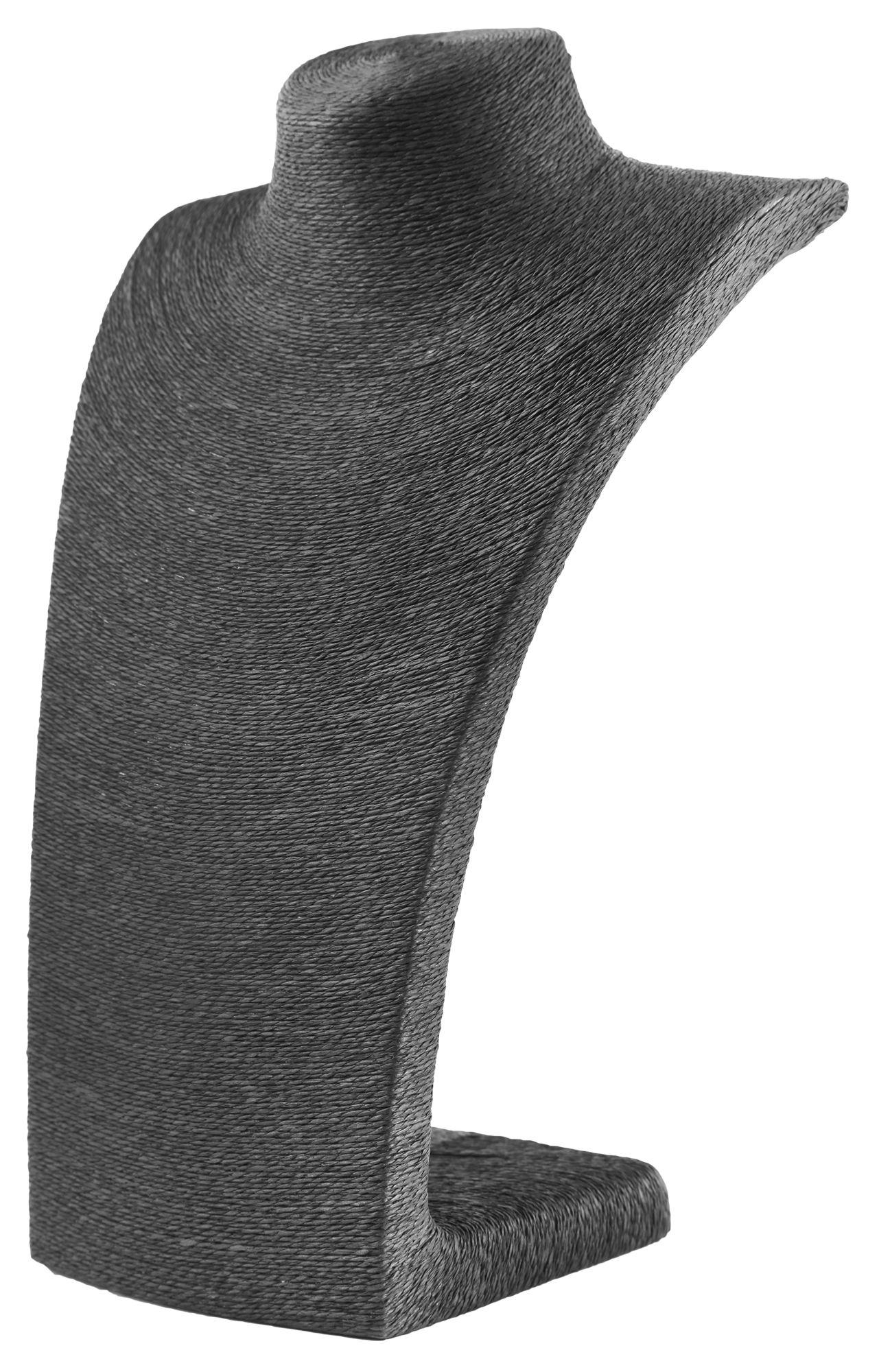 Büste, Bastfaser, schwarz, 36 cm x 23 cm