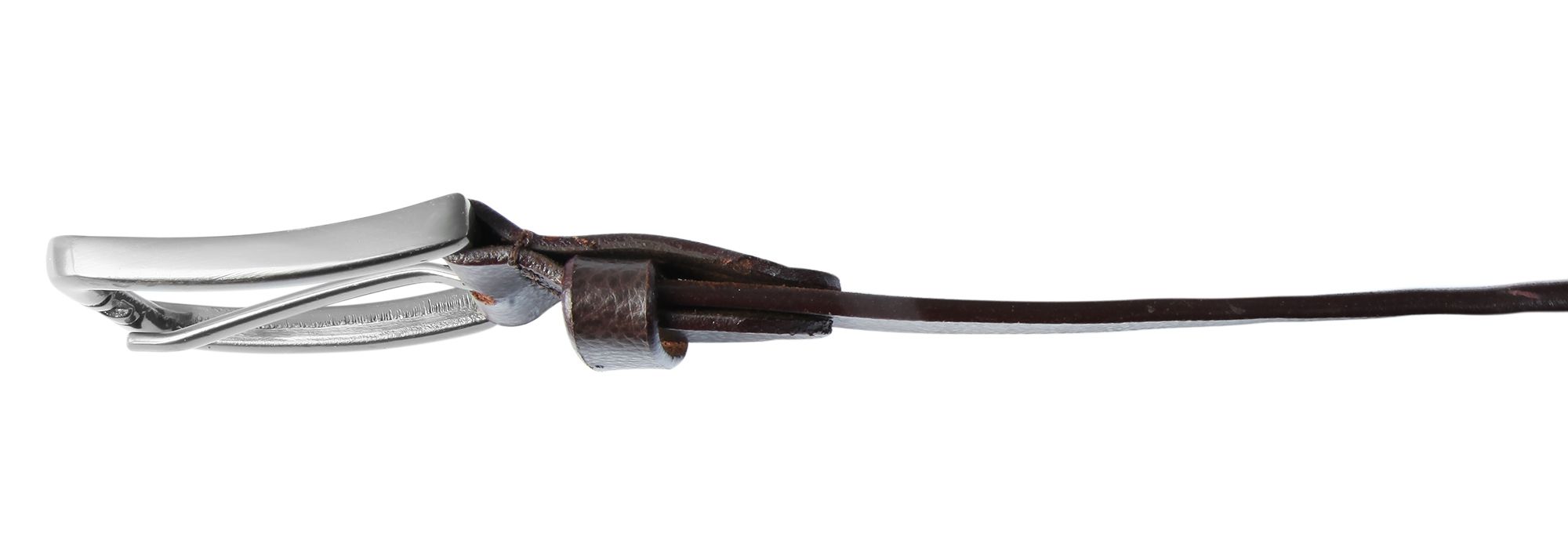 Leonardo Verrelli Echtleder Gürtel, kürzbar, braun, 100 cm