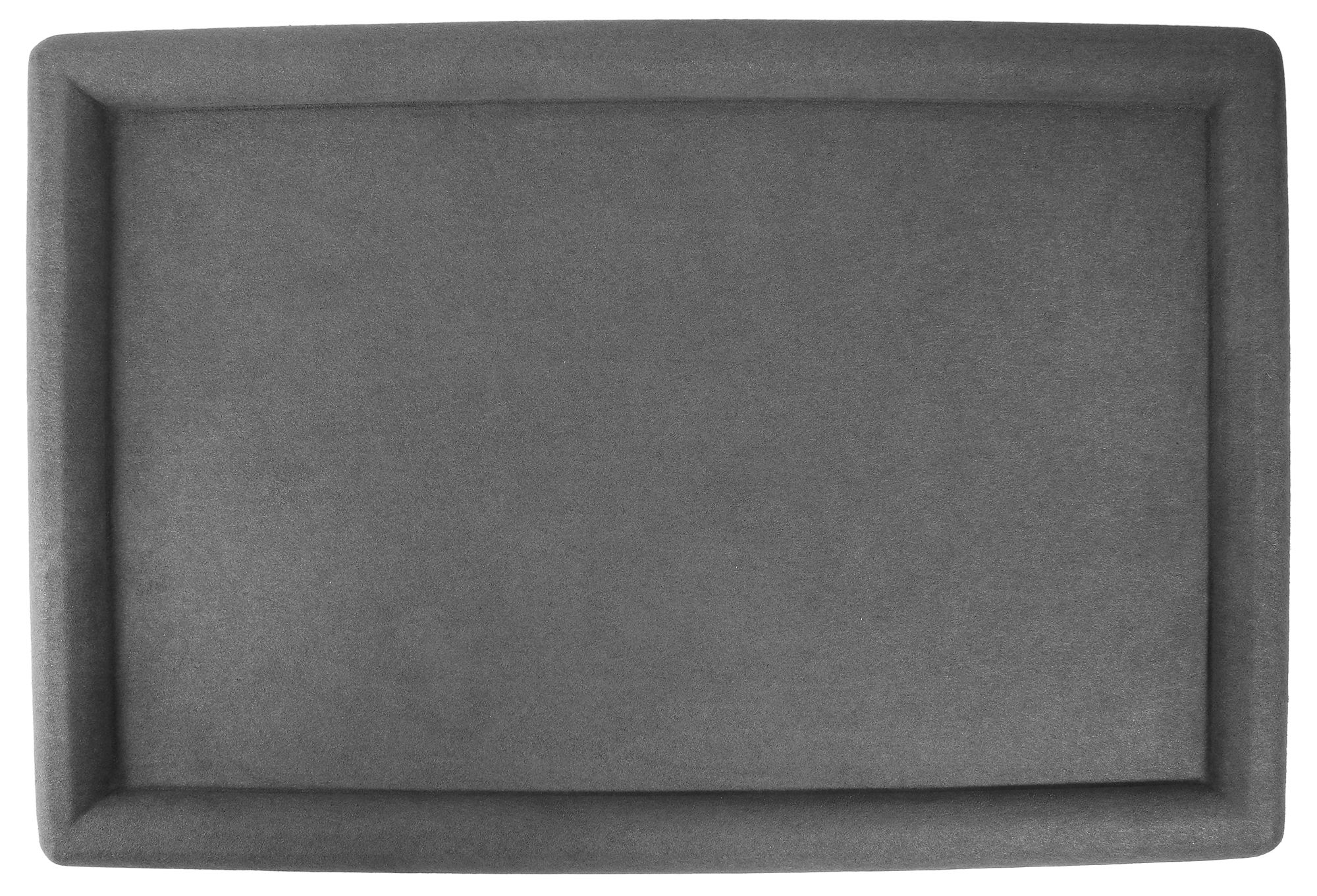Vorlagetablett, Samt bezogen, 32,5 x 22 x 1,5 cm, grau