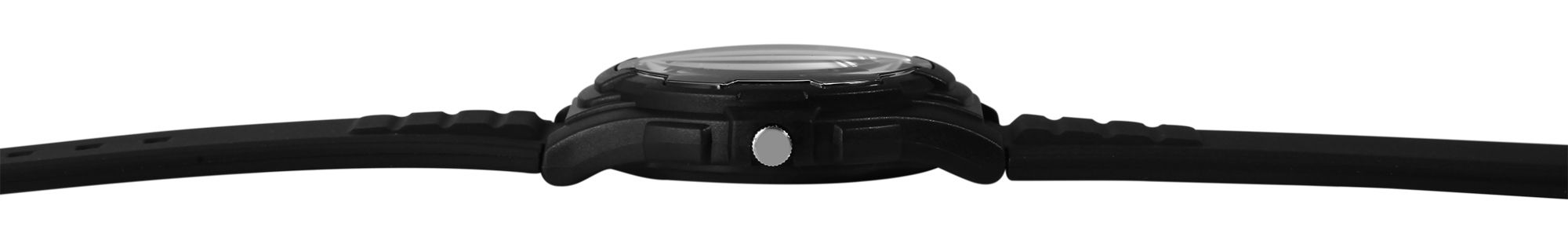 Q&Q Herrenuhr mit Silikonarmband, Ø 40 mm, schwarz