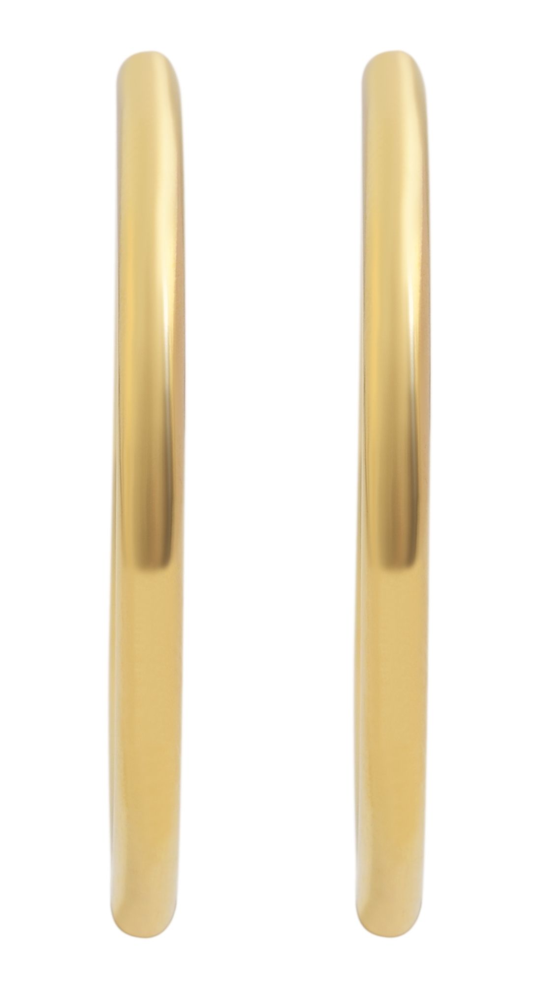 Akzent Creolen, Edelstahl, goldfarben, Ø 45 mm