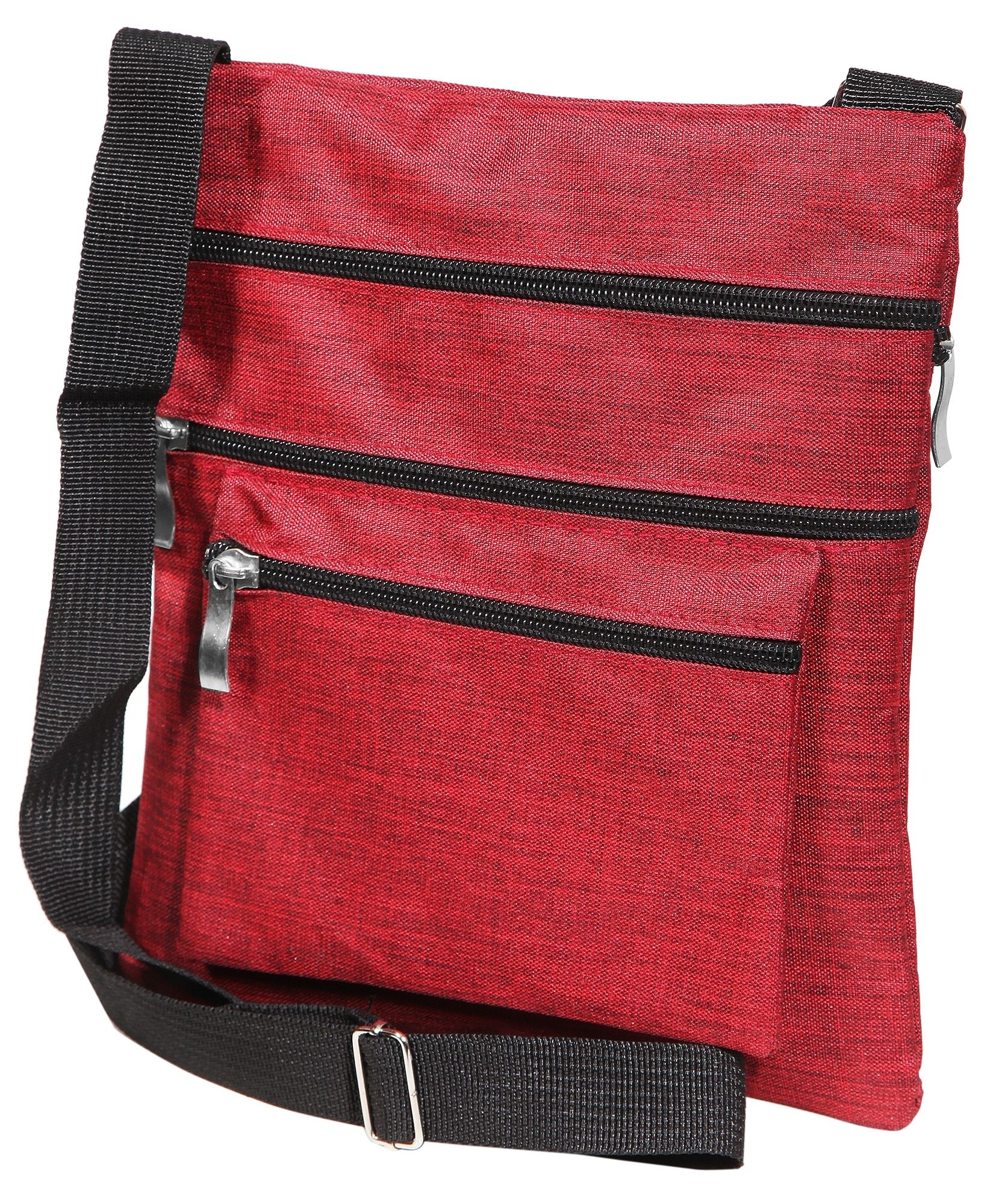 Umhängetasche aus Textil, rot